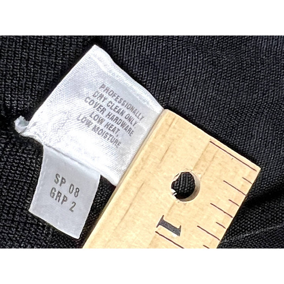 St. John Sport black and cream open wool shrug size small - Picture 5 of 10